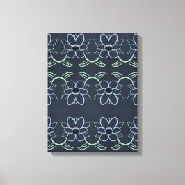 Designer Wall Art mit Navy Blue Leinwanddruck
