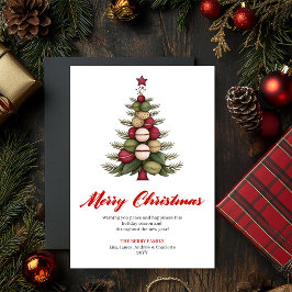 Designer Whimsical Christmas Tree Greeting Card Feiertagskarte