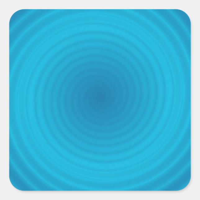 Designerfarbenleere Blankovorlage für die Trendy E Quadratischer Aufkleber (Vorderseite)