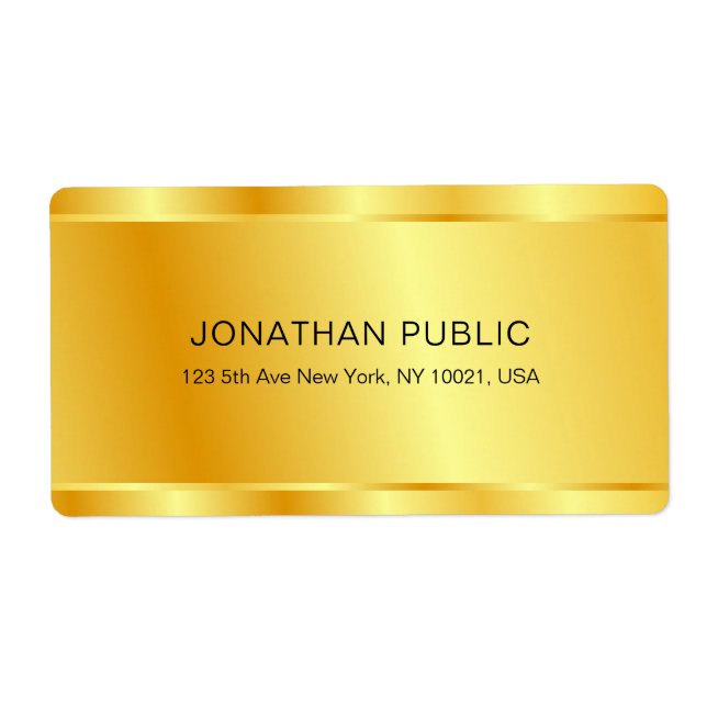 Designergoldene Vorlage für elegante Glamour (Vorne)