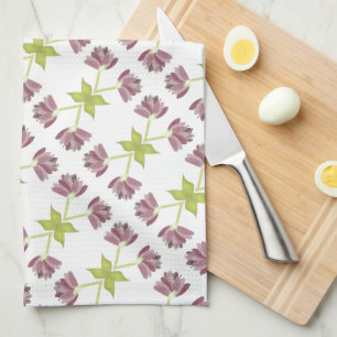 Designerhandtuch mit Blumenmuster und Limon Geschirrtuch