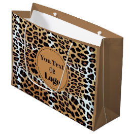 Designerisches Leopard Animal Print Custom Busines Große Geschenktüte