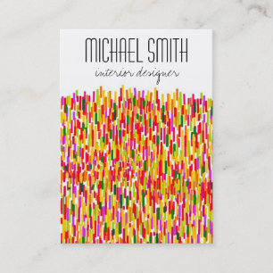 Designerkarte für moderne Farben im Innenbereich Visitenkarte