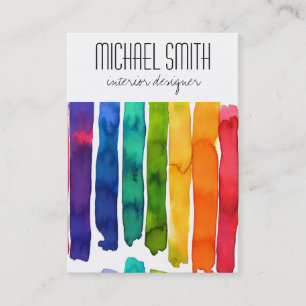 Designerkarte für moderne Farben im Innenbereich Visitenkarte