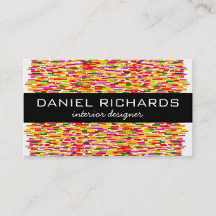 Designerkarte für moderne Farben im Innenbereich Visitenkarte