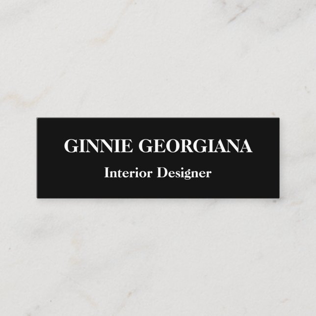 Designerkarte für moderne und einfache Innenarchit Mini Visitenkarte (Vorderseite)