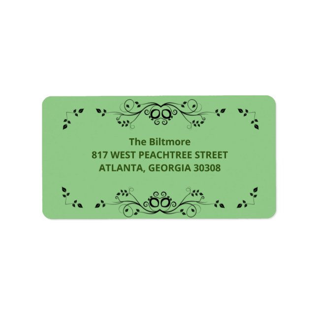 Designetikett Adressaufkleber (Vorne)