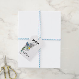 Designgeschenk für Schmetterlingsfelder Geschenkanhänger