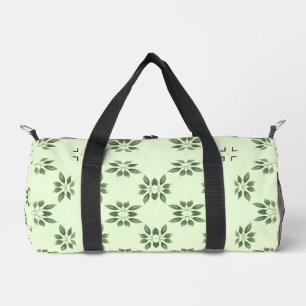 Designgrün auf grünen Blätter Muster Duffle Bag