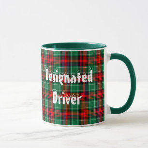 Designierte Treiber Red Green Kariert Coffee Tasse
