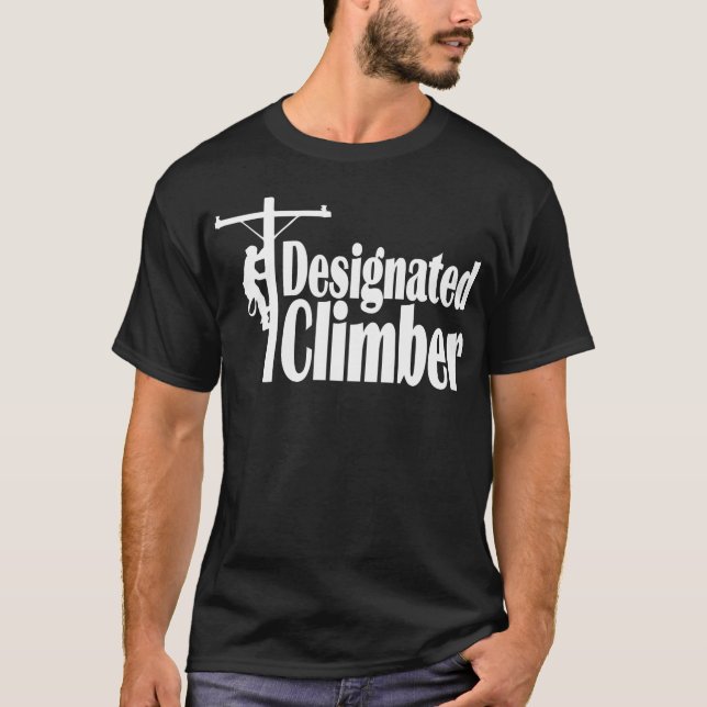 Designierter Climber Lineman T-Shirt (Vorderseite)