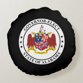 designierter Gouverneur von Alabama Rundes Kissen