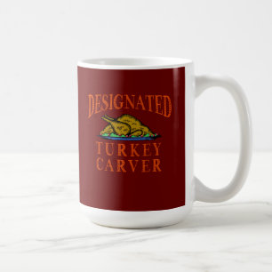 Designierter Truthahn-Schneider Thanksgiving Kaffeetasse