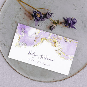Designkarte für Lavendel Visitenkarte