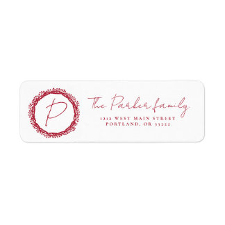 Designlabel für Weihnachtsbeeren