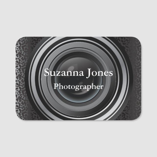 Designmarke für Fotografen Namensschild (Vorderseite)