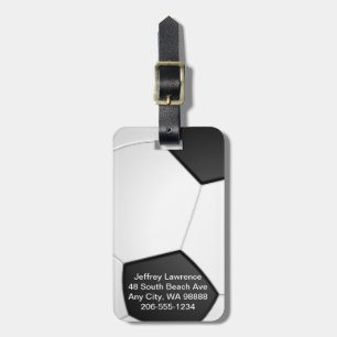 Designmarken für das Fußballball-Ball Gepäckanhänger