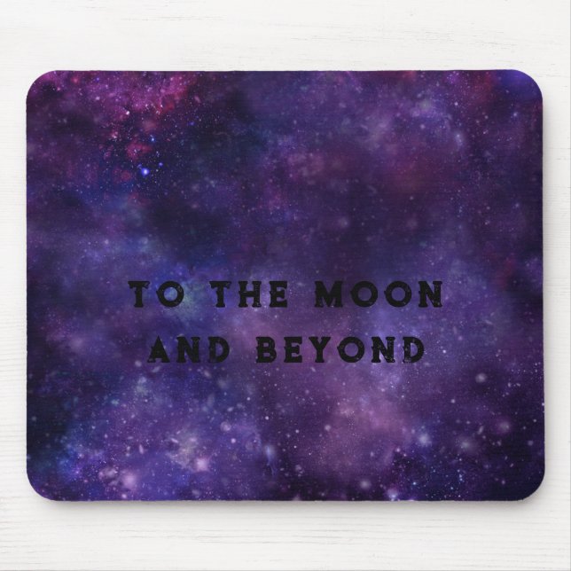 Designmousepad für benutzerdefinierte Textgalaxie Mousepad (Vorne)