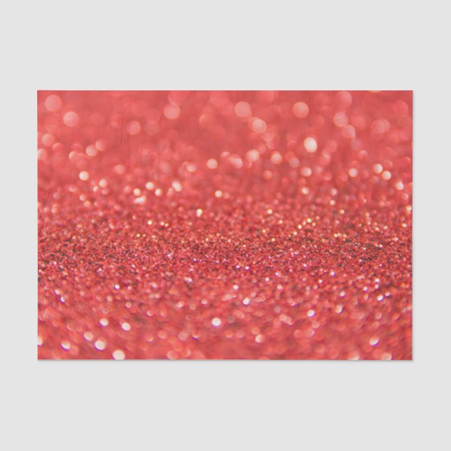 Designpapier für roten Glitzer Seidenpapier (Vorderseite)