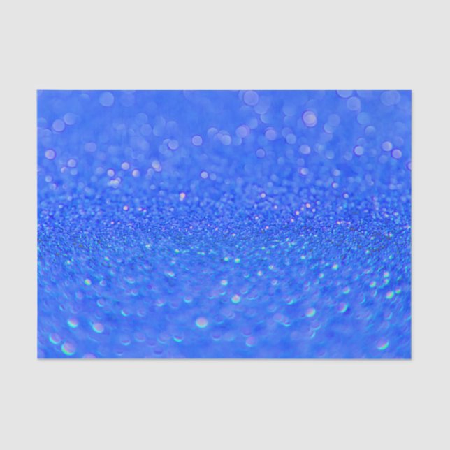 Designpapier für Royal Blue Glitzer Seidenpapier (Vorderseite)