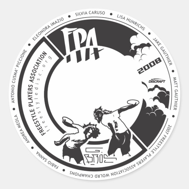 Designpreis 2008 [Stickers] Runder Aufkleber (Vorderseite)