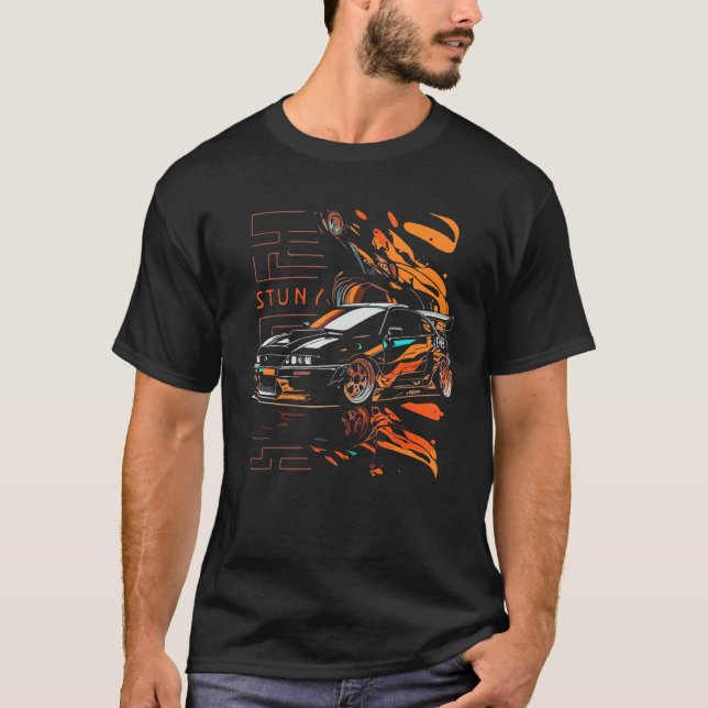 Designs and tuning sayings for Japanese car fans T-Shirt (Vorderseite)