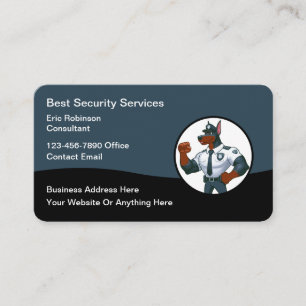 Designs für coole Security Services Business Card Visitenkarte
