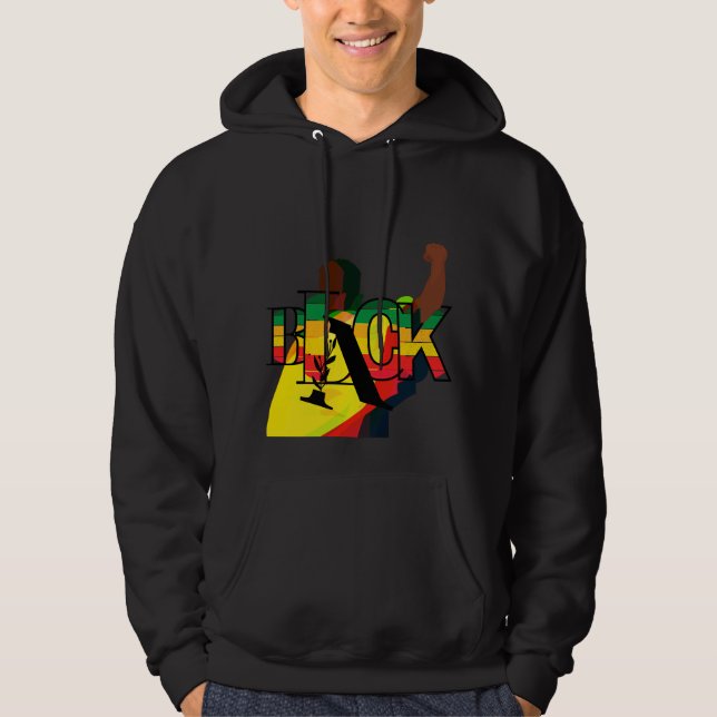 Designs für den schwarzen Monat Hoodie (Vorderseite)