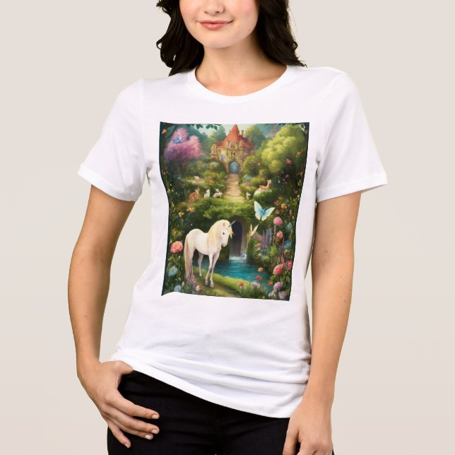 Designs für den verzauberten Einhornwald-T - Shirt (Vorderseite)