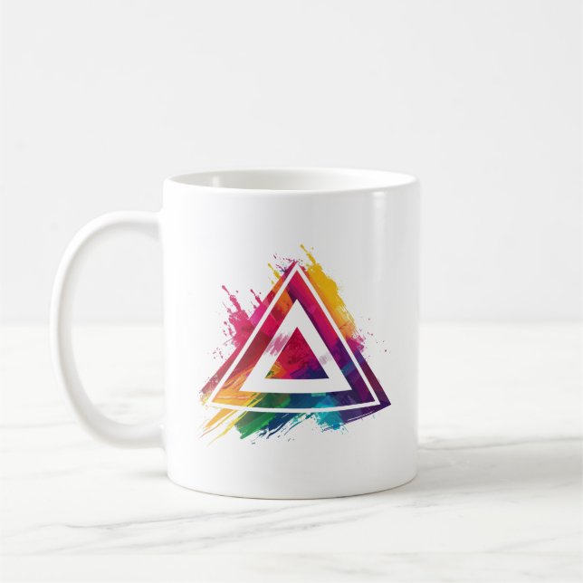 Designs für die Auslösung des farbenfrohen Abstrak Kaffeetasse (Links)