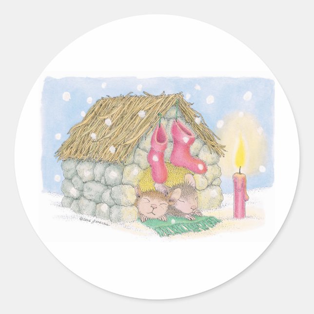 Designs für die Maus Runder Aufkleber (Vorderseite)