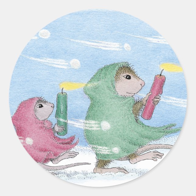 Designs für die Maus Runder Aufkleber (Vorderseite)