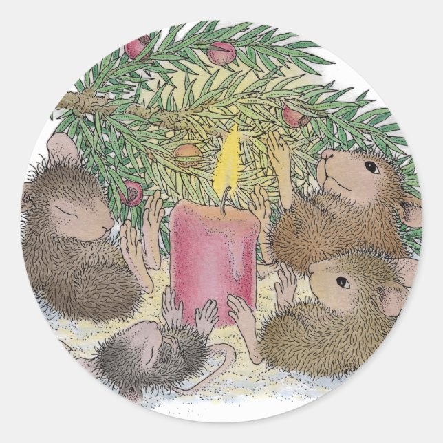 Designs für die Maus Runder Aufkleber (Vorderseite)