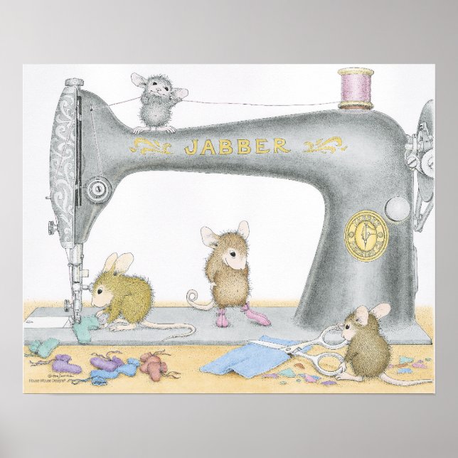 Designs für Hausmäuse® - Nähplakat Poster (Vorne)