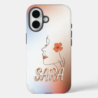 Designs für künstlerische Handys mit Sara iPhone 16 Hülle