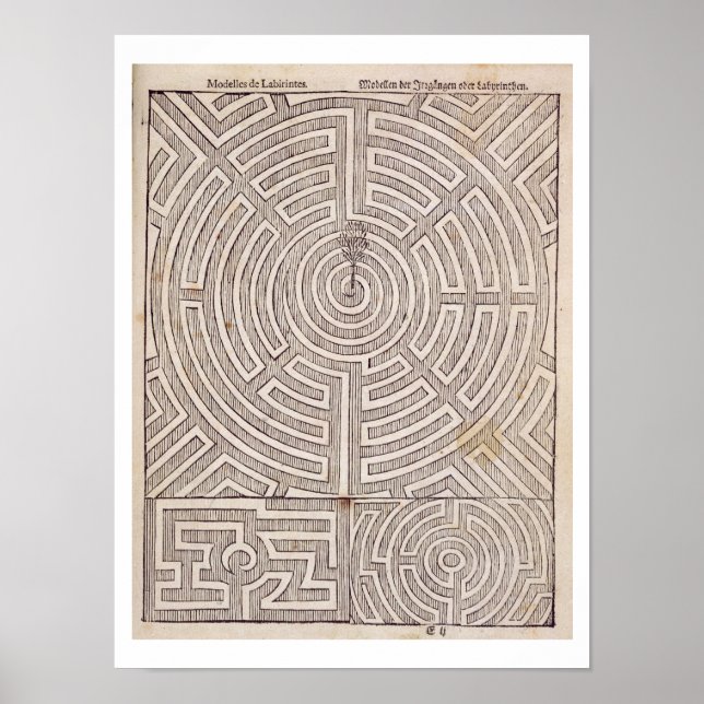 Designs für Labyrinthe, von "The Dutch Gardener" v Poster (Vorne)