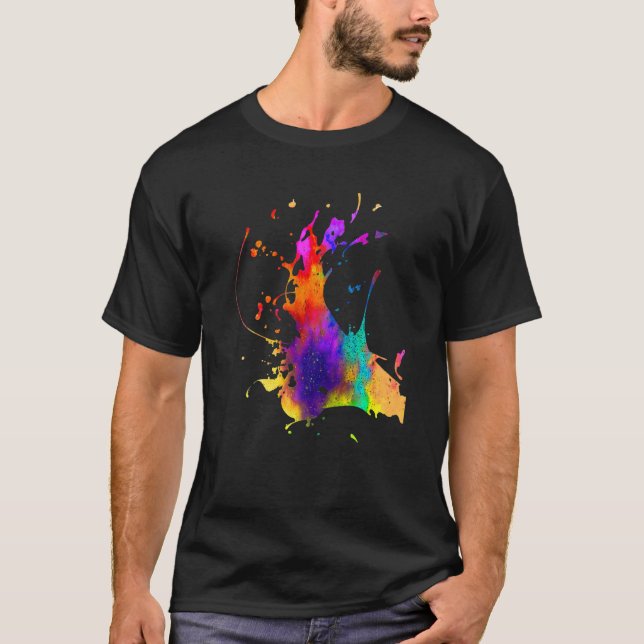Designs Kleidung Original Prints Splash T-Shirt (Vorderseite)