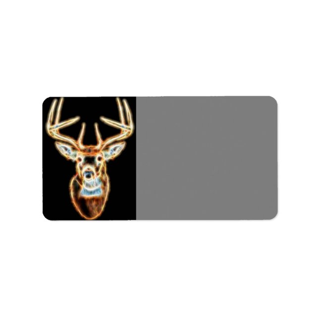 Designs von Hirschkopf Energy Spirit Adressaufkleber (Vorne)