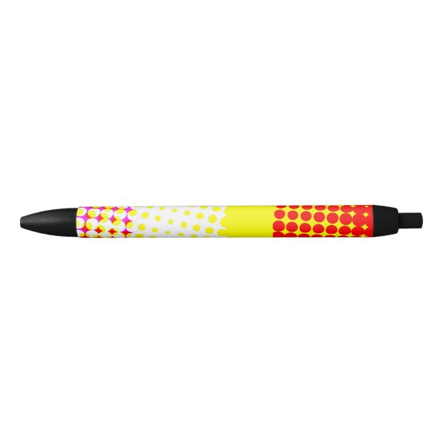 Designstift für gelbe Streifen Kugelschreiber (Vorderseite)