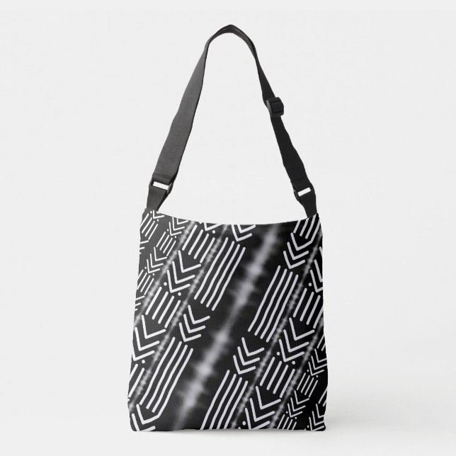 Designtasche für afrikanische schwarze Muds Tragetaschen Mit Langen Trägern (Vorderseite)