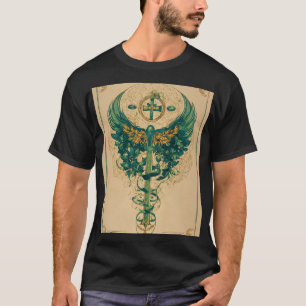 Designtitel: "Memento Mori: Embrace the Shadows" T-Shirt
