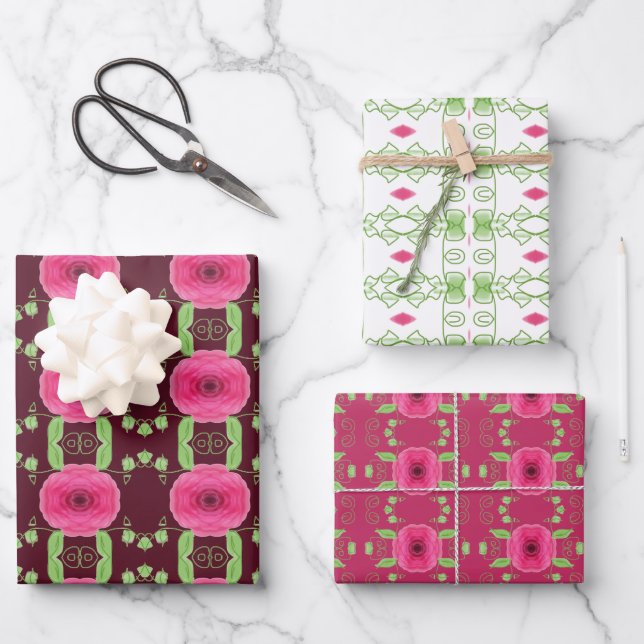 Designtrio Geschenkpapier Set (Vorderseite)