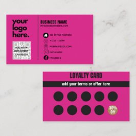 Designvorlage für rosa Visitenkarten Visitenkarte