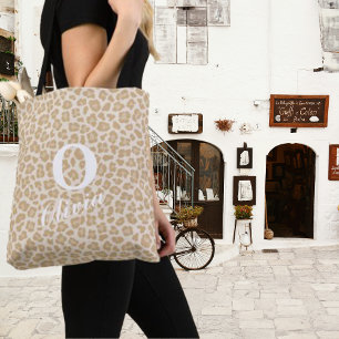 Designy Leopard Print Custom Monogram & Name