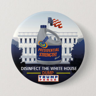 Desinfizieren des Weißen Hauses Button