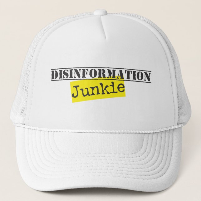 Desinformations-Junkie Truckerkappe (Vorderseite)