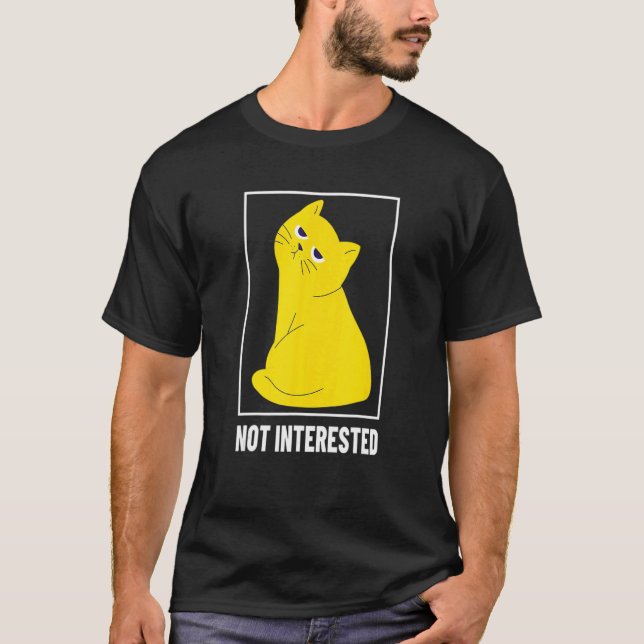 Desinteressierte Katze T-Shirt (Vorderseite)