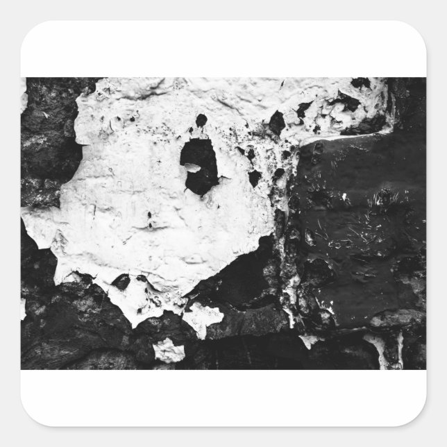 Desinvestitionsmasken Quadratischer Aufkleber (Vorderseite)