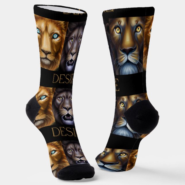 DESIRE LIONS SOCKEN (Gewinkelt)