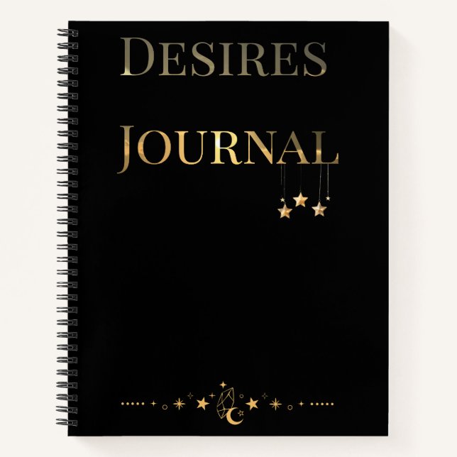 Desires Journal Notizbuch (Vorderseite)